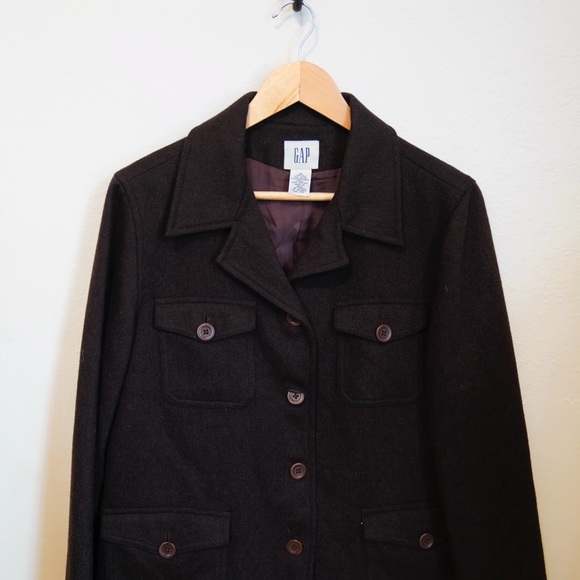 Vintage Gap Brown Wool Jacket - Picture 3 of 4